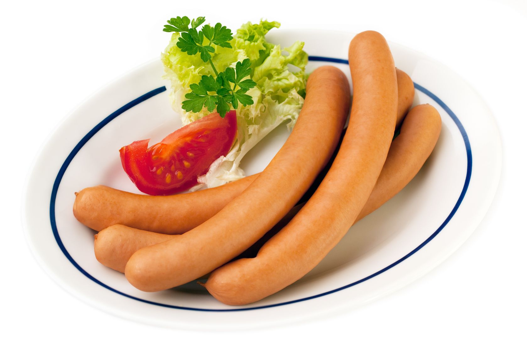 Wieners on plate