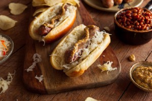 Order Bratwurst with Sauerkraut and Spicy Mustard Shipping